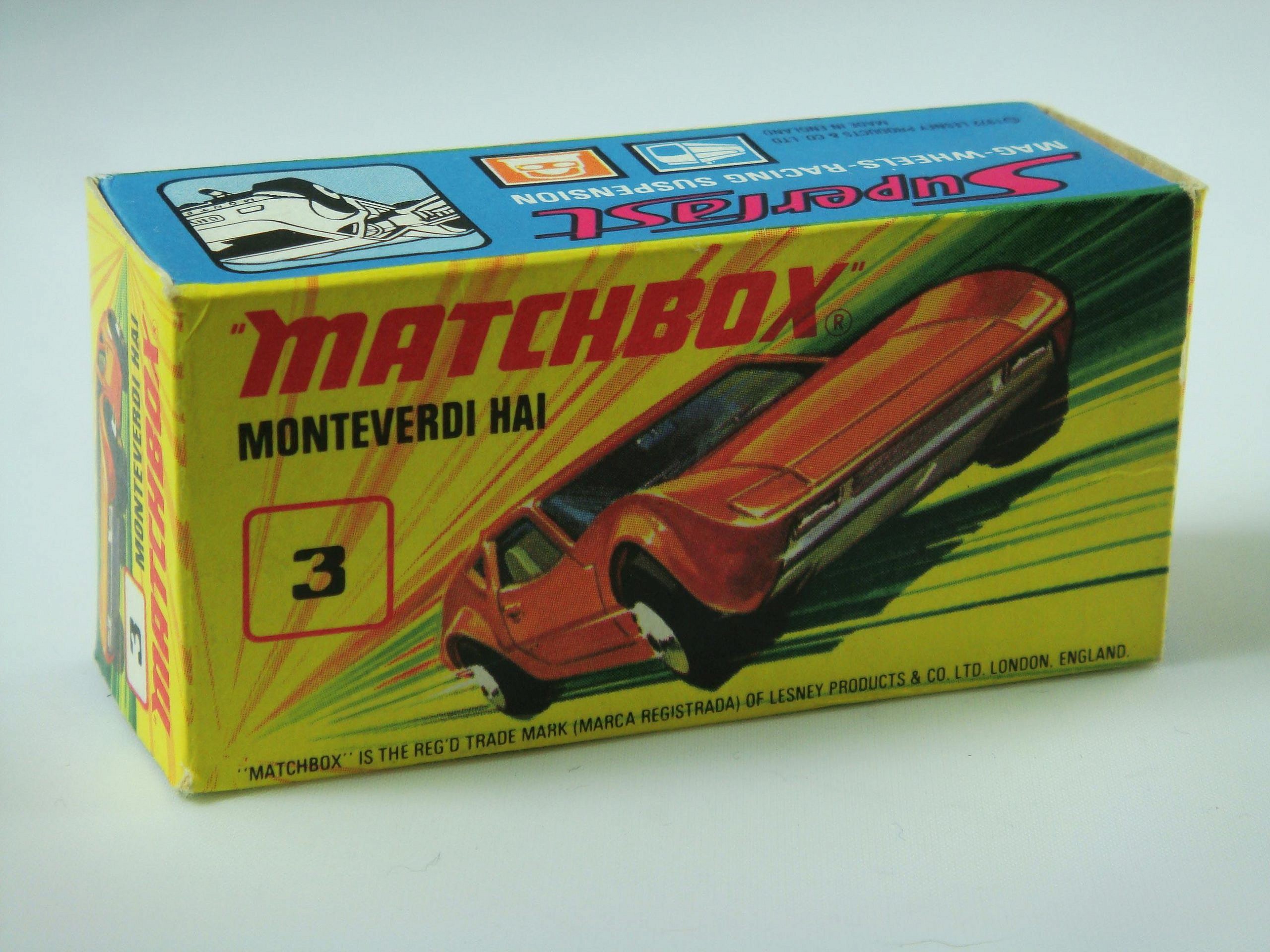 Matchbox Superfast No.3B Monteverdi Hai 1-75 Series Superfast issues We sell and buy quality collectible toys from the 50's, 60's, 70's and 80's