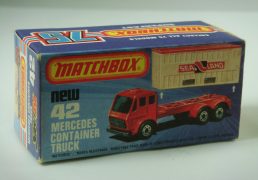 Matchbox Superfast No.42C Mercedes Container Truck 1-75 Series Superfast issues We sell and buy quality collectible toys from the 50's, 60's, 70's and 80's