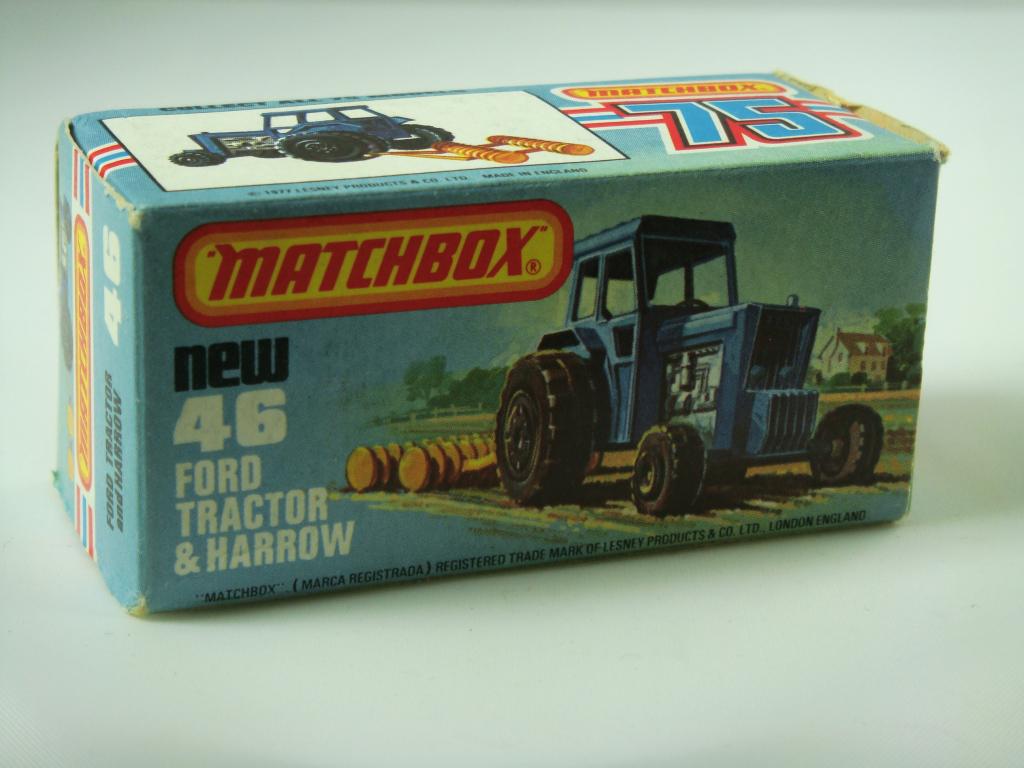 Matchbox Superfast No.46C Ford Tractor and Harrow 1-75 Series Superfast issues We sell and buy quality collectible toys from the 50's, 60's, 70's and 80's