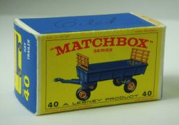 Matchbox Regular Wheels No.40 Hay Trailer 1-75 Series Regular Wheels We sell and buy quality collectible toys from the 50's, 60's, 70's and 80's