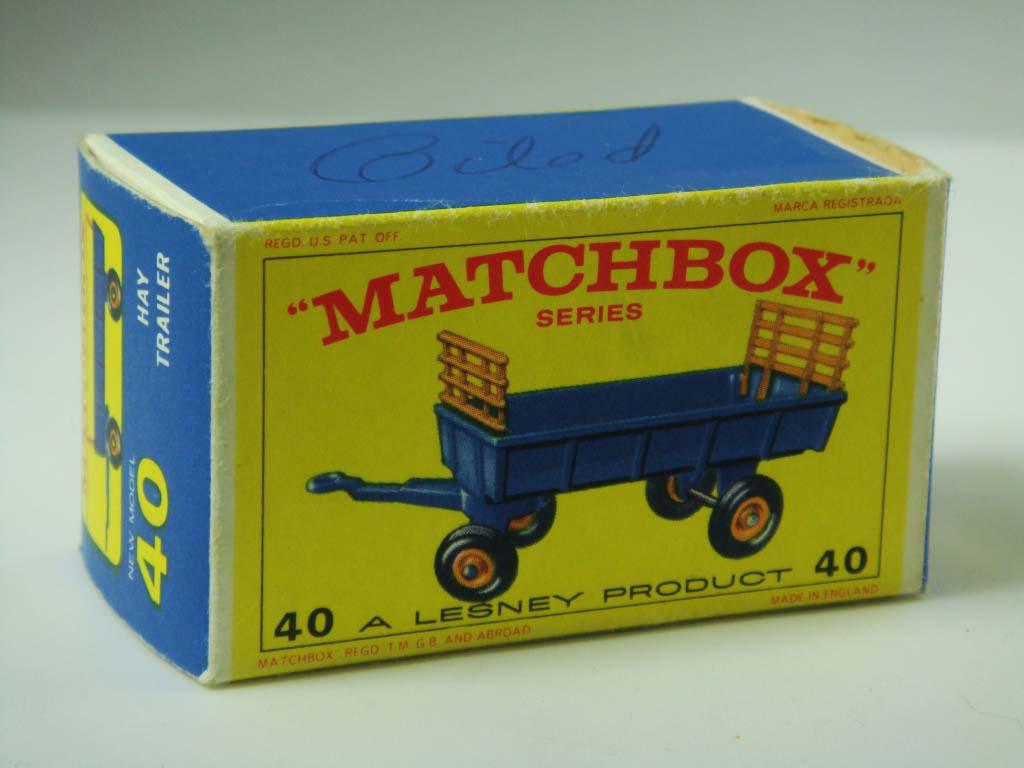 Matchbox Regular Wheels No.40 Hay Trailer 1-75 Series Regular Wheels We sell and buy quality collectible toys from the 50's, 60's, 70's and 80's