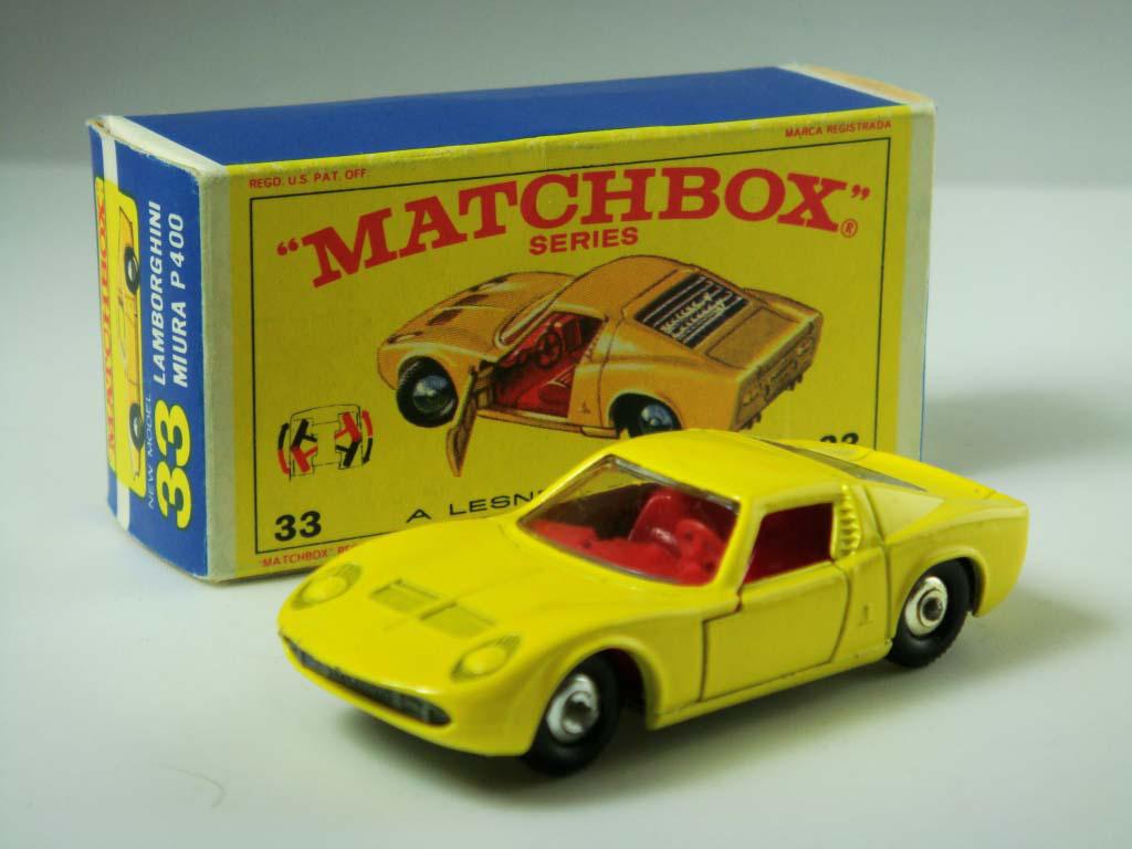 Matchbox Regular Wheels No.33c Lamborghini Miura 1-75 Series Regular Wheels We sell and buy quality collectible toys from the 50's, 60's, 70's and 80's