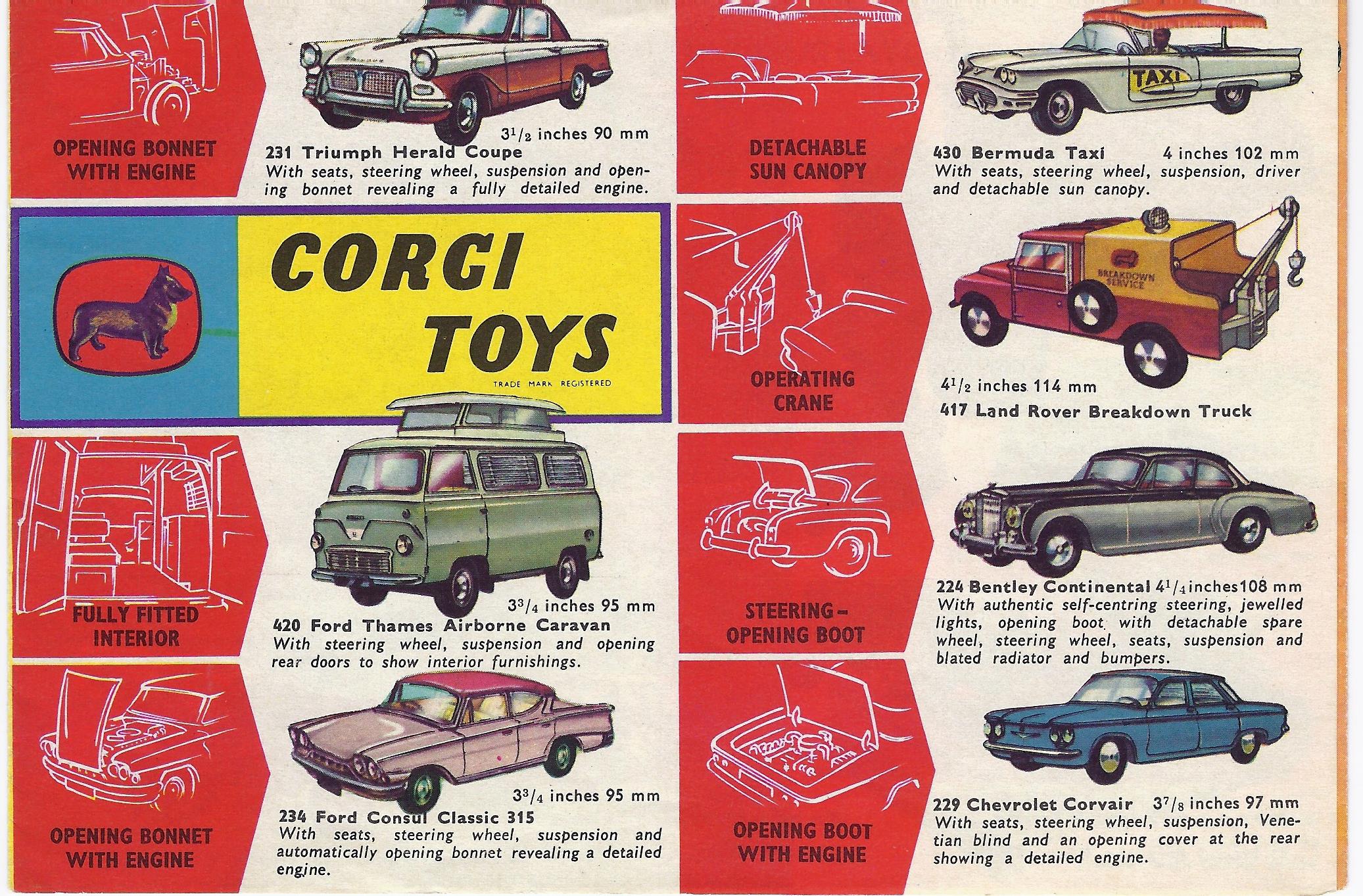 Corgi 1961 Interim Leaflet Catalogues We sell and buy quality collectible toys from the 50's, 60's, 70's and 80's