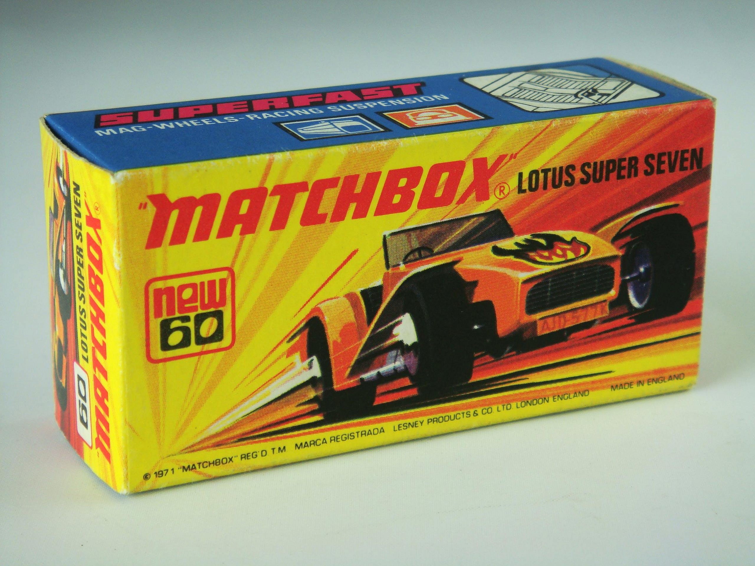 Matchbox Superfast No.60B Lotus Super 7 1-75 Series Superfast issues We sell and buy quality collectible toys from the 50's, 60's, 70's and 80's