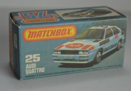 Matchbox Superfast No.25 Audi Quattro Archive We sell and buy quality collectible toys from the 50's, 60's, 70's and 80's