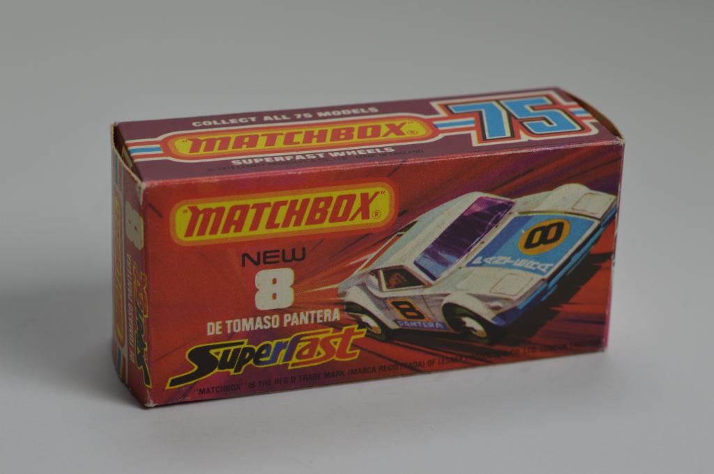 Matchbox Superfast No.8C De Tomaso Pantera 1-75 Series Superfast issues We sell and buy quality collectible toys from the 50's, 60's, 70's and 80's