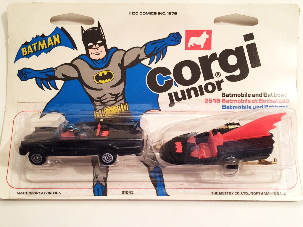 Corgi 2519 Batmobile and Batboat Cars We sell and buy quality collectible toys from the 50's, 60's, 70's and 80's