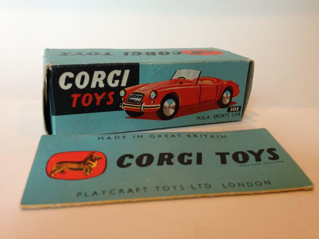 Corgi 302 MGA Cars We sell and buy quality collectible toys from the 50's, 60's, 70's and 80's