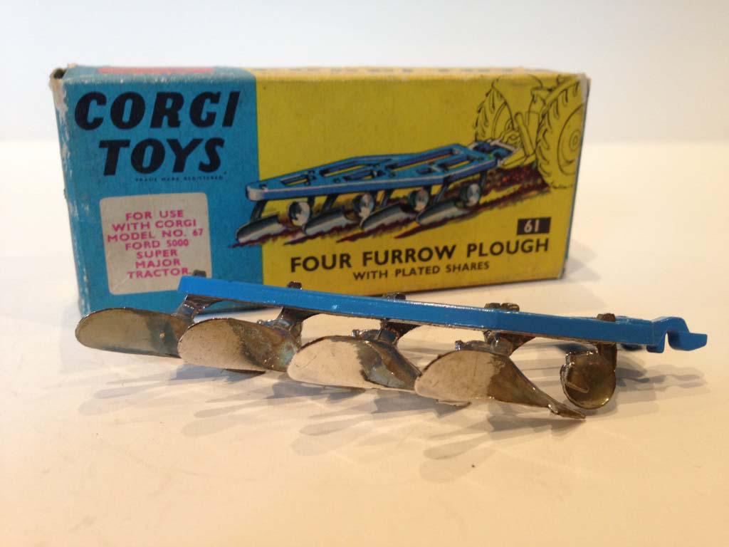 Corgi 61 Four Furrow Plough Agricultral Models We sell and buy quality collectible toys from the 50's, 60's, 70's and 80's