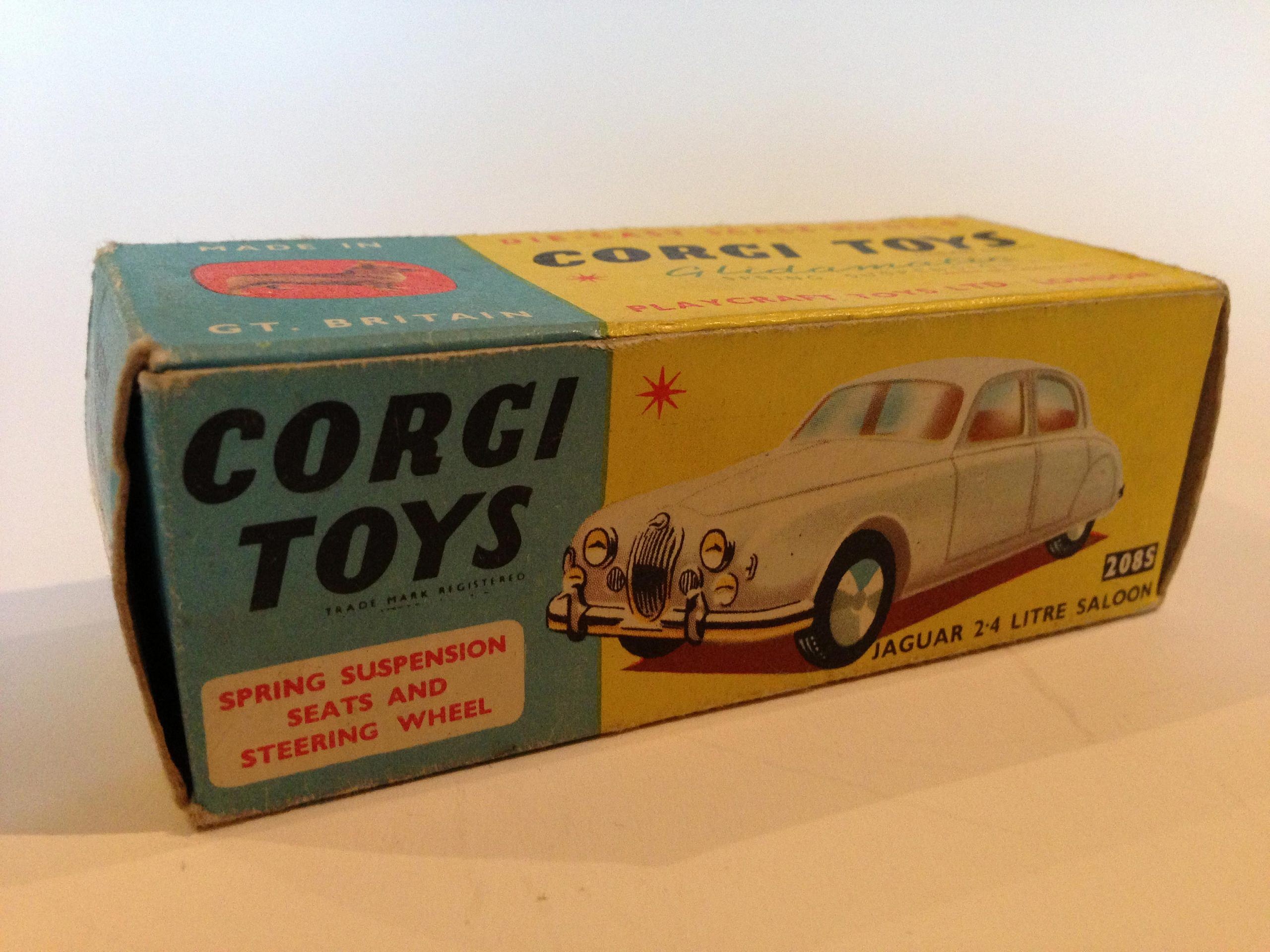 Corgi No.208 Jaguar 2.4 litre Saloon Cars We sell and buy quality collectible toys from the 50's, 60's, 70's and 80's