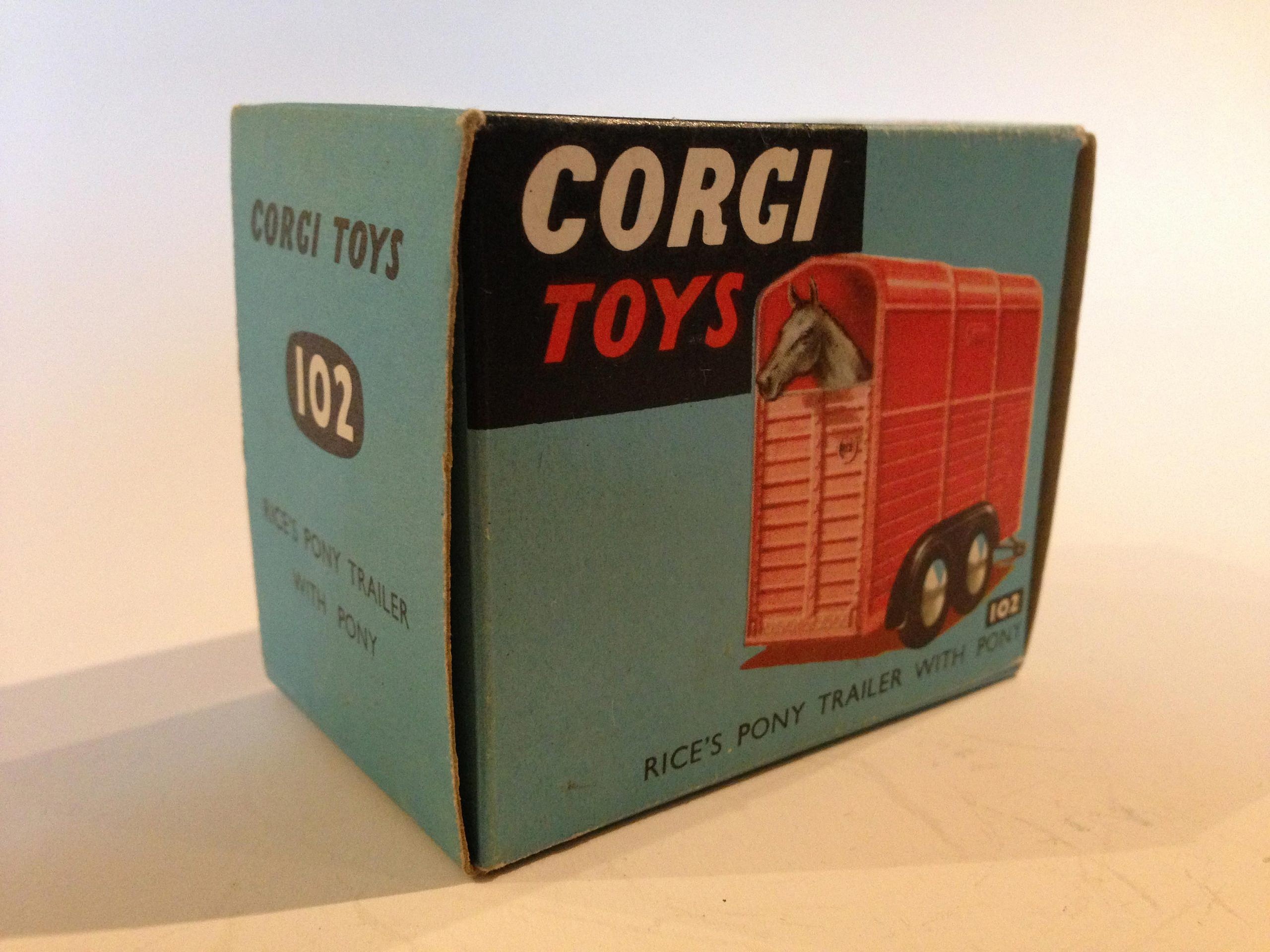 Corgi No.102 Rices Pony Trailer Agricultral Models We sell and buy quality collectible toys from the 50's, 60's, 70's and 80's