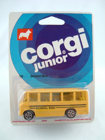 Corgi E15 School Bus Commercial Vehicles We sell and buy quality collectible toys from the 50's, 60's, 70's and 80's