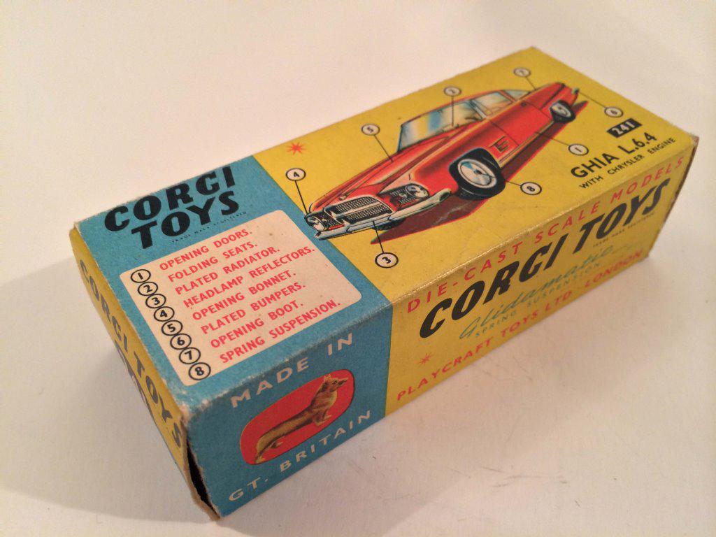 Corgi No.241 Ghia L 6.4 with Chrysler engine Cars We sell and buy quality collectible toys from the 50's, 60's, 70's and 80's