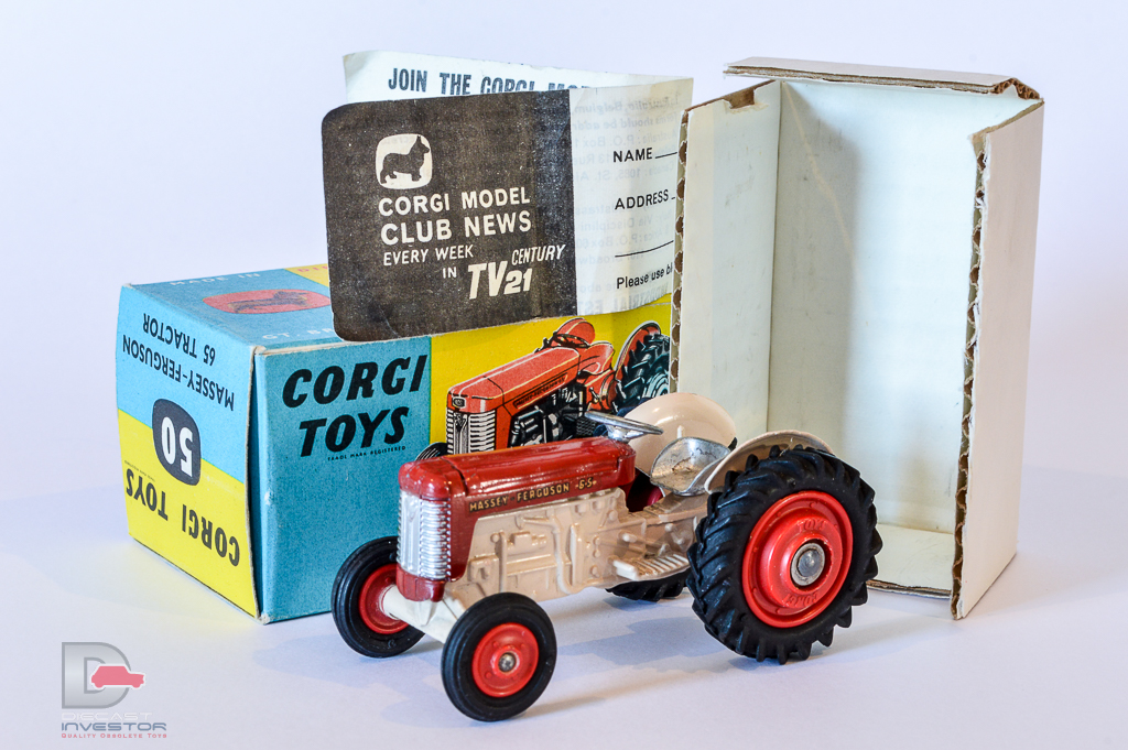 Corgi No.50 Massey Ferguson 65 Tractor Agricultral Models We sell and buy quality collectible toys from the 50's, 60's, 70's and 80's