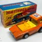 MATCHBOX Superfast 37B Scoopa Coopa ORANGE / Jaffa Mobile Label / Amber Window / Yellow Interior / Unpainted Base / Made in England