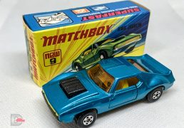 Matchbox Superfast 9B AMX Javelin Metallic Light Blue / LEMON Int / 5 Spoke Whls