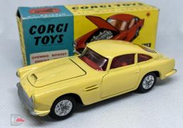 Corgi 218 Aston Martin DB4 – yellow body, red interior Archive We sell and buy quality collectible toys from the 50's, 60's, 70's and 80's