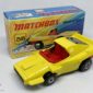 Matchbox Superfast No.58b Woosh-n-Push - lemon yellow body with racing No.2 rear label, red interior, bare metal base, Mint Condition - complete with excellent 