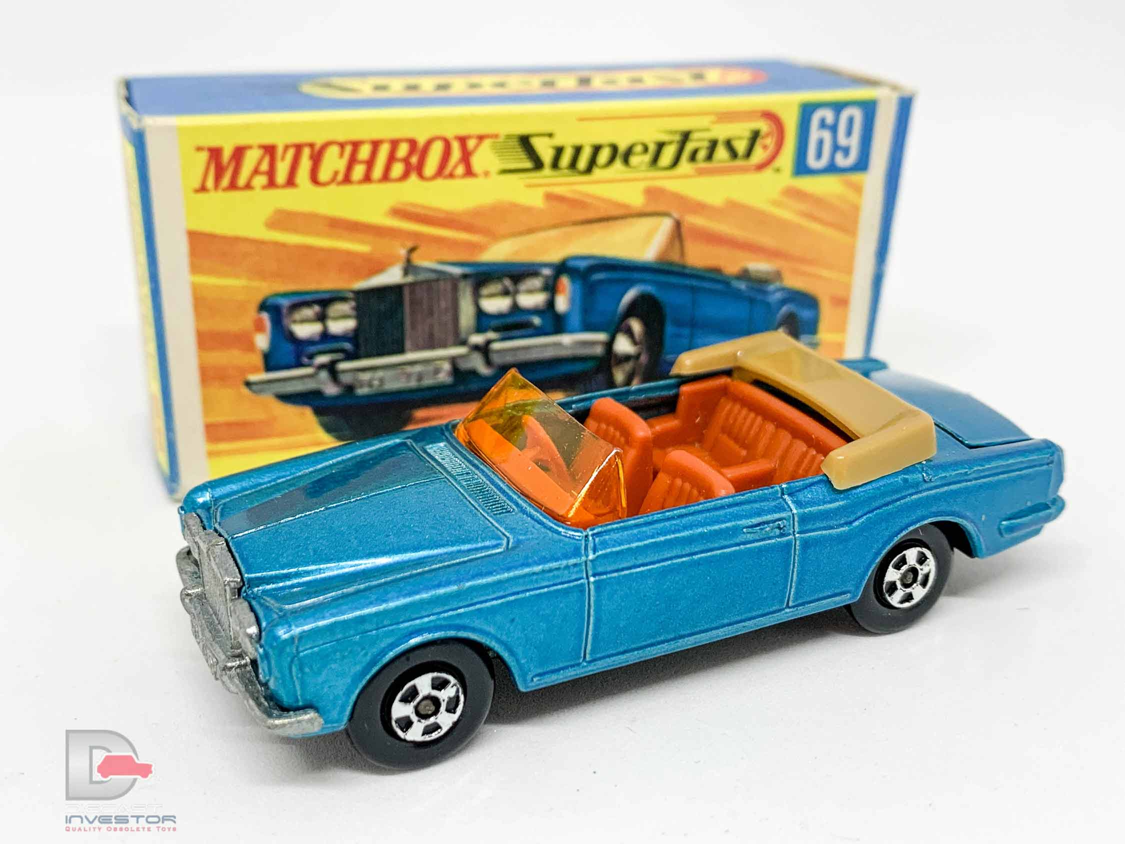 Matchbox Superfast No.69a Rolls Royce Silver Shadow Convertible