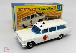 Matchbox Superfast No.54 Cadillac “Ambulance” 1-75 Series Superfast issues We sell and buy quality collectible toys from the 50's, 60's, 70's and 80's