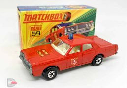 Matchbox Superfast No.59a Ford Galaxie Fire Chief Car