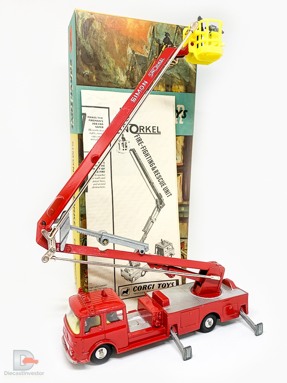 Corgi 1127 Bedford Simon Snorkel Fire Engine Corgi We sell and buy quality collectible toys from the 50's, 60's, 70's and 80's