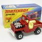 Matchbox Superfast No.2b Jeep Hot Rod - red body, pale yellow interior, white base, 4-spoke wheels - Virtually mint in generally mint type H box with 