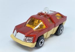 Matchbox Superfast No.59c Planet Scout - chrome interior, black plastic axle clip metallic red upper body, tan lower body and base, amber windows - Mint condition, unboxed.