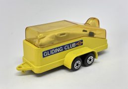 Matchbox Superfast twin pack issue TP-7 Gliding Club Trailer - yellow body with amber canopy; Mint, unboxed.