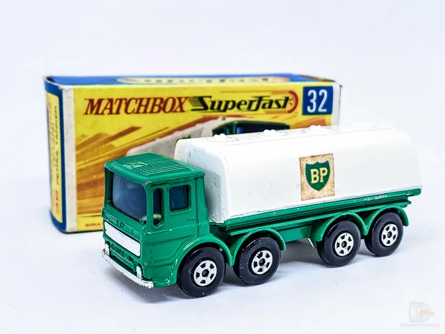 Matchbox Superfast No.32A Leyland Petrol Tanker 1-75 Series Superfast issues We sell and buy quality collectible toys from the 50's, 60's, 70's and 80's