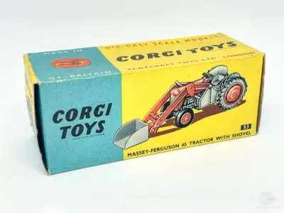 Corgi No.53 Massey Ferguson 65 Tractor with Shovel Agricultral Models We sell and buy quality collectible toys from the 50's, 60's, 70's and 80's